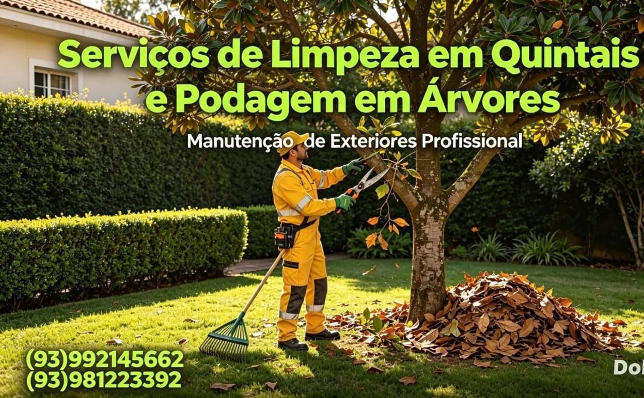 Trabalhamos com :limpeza de quintal, jardinagem e etc !