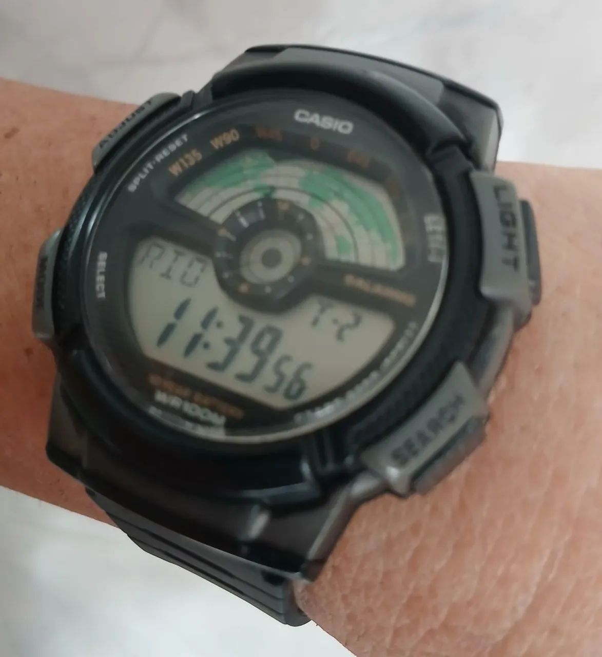 Relógio vintage original CASIO WORLD TIME impecável, ac troca por automáticos. - Foto 4