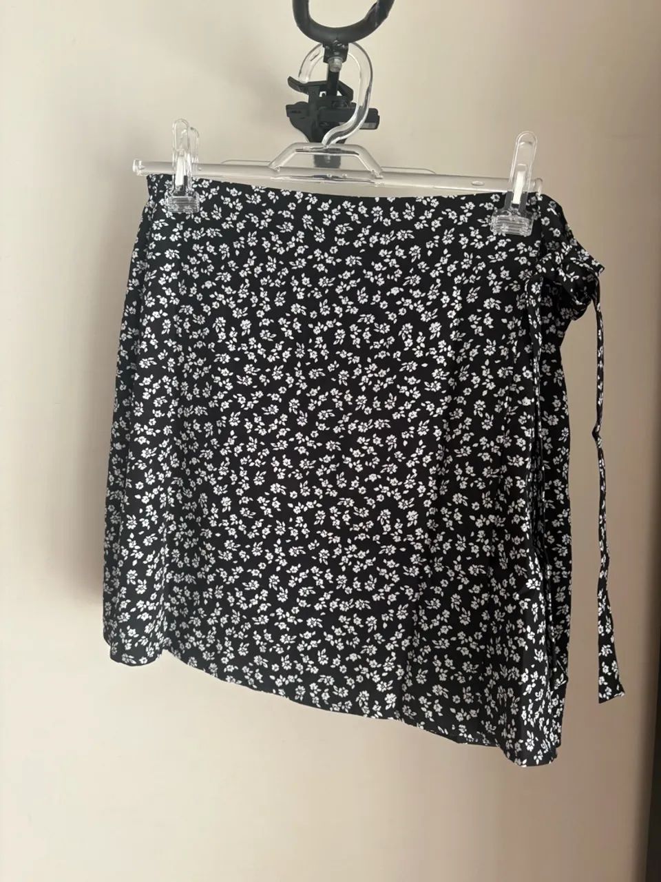 Mini saia envelope / transpassada estampada tam G