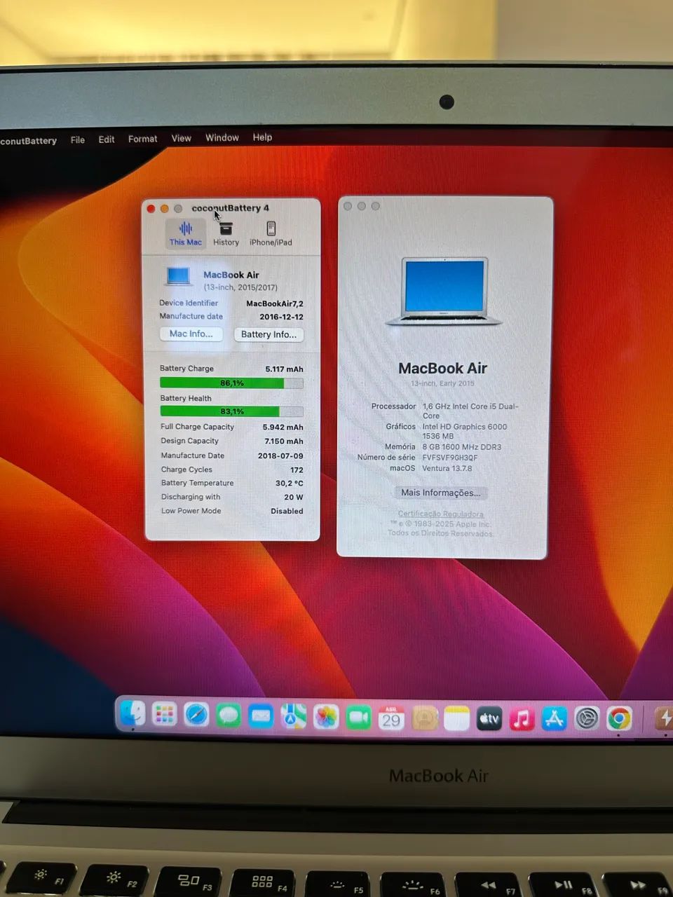 MacBook Air 2015 SSD i5 - Notebooks - Veneza, Ribeirão das Neves