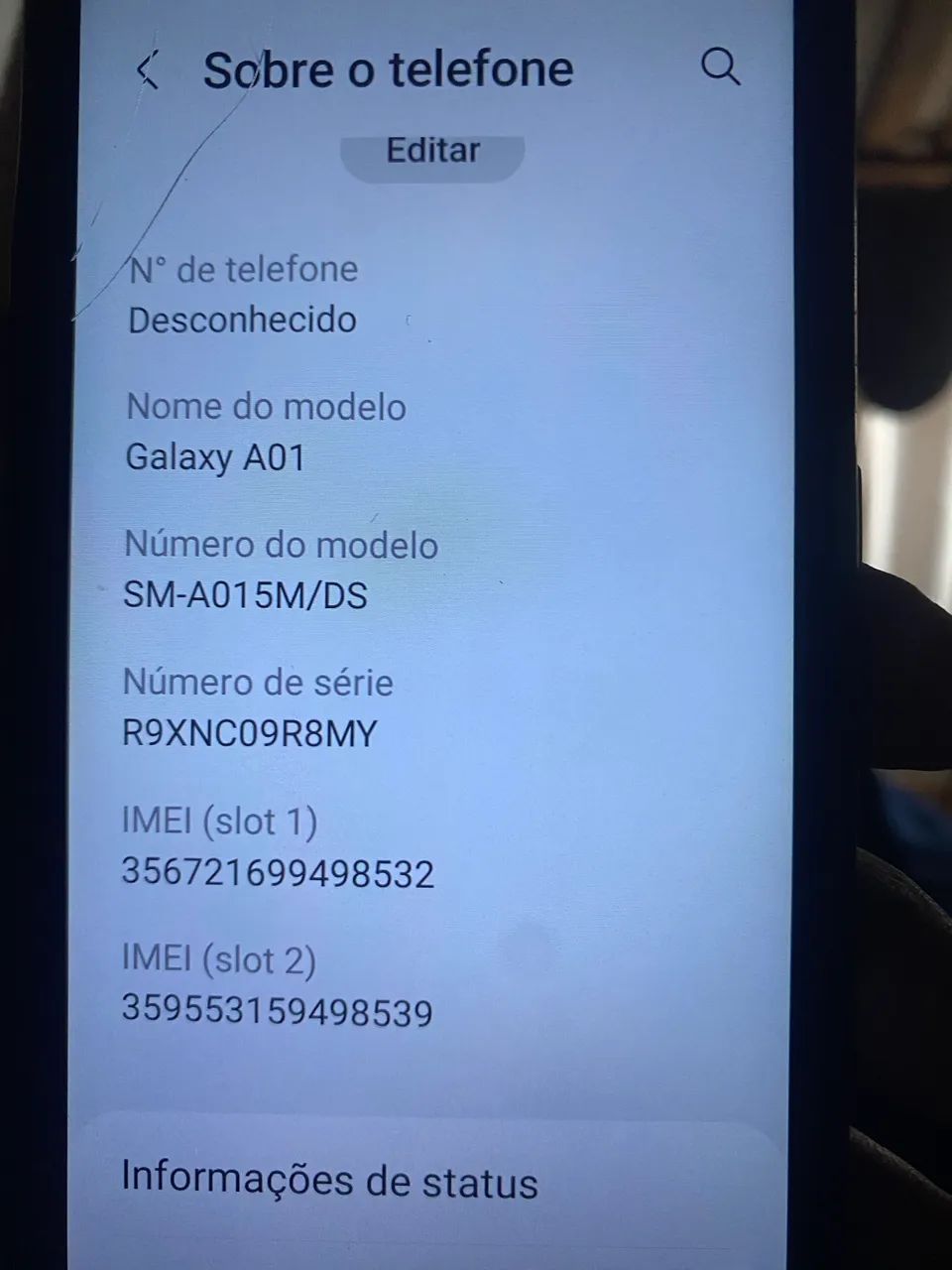 Vendo celular Samsung Galaxy A01 32gb em ótimo estado  - Foto 5