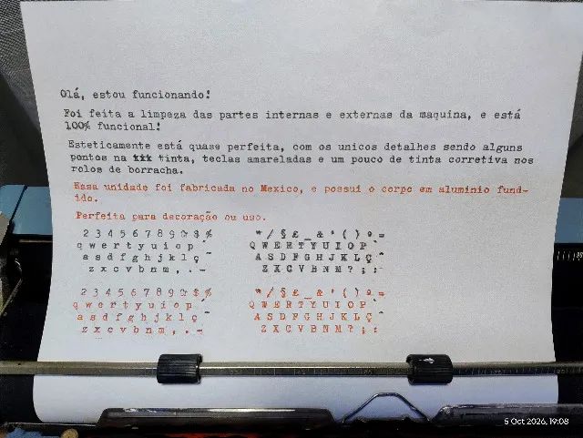 Maquina de Escrever Olivetti Studio 46 Revisada - Foto 5