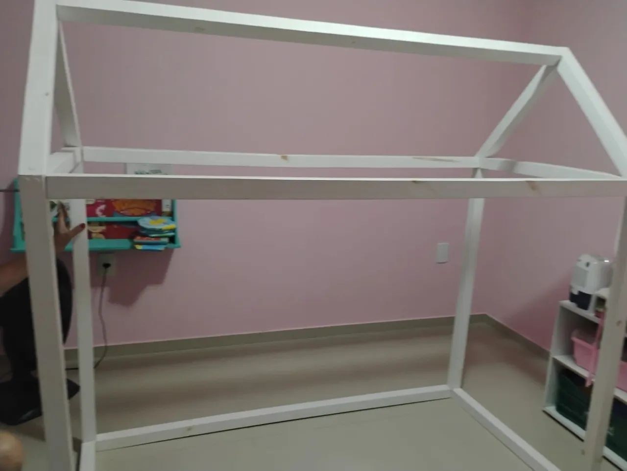 Cama infantil montessoriana com colchão e lençol impermeável  - Foto 4