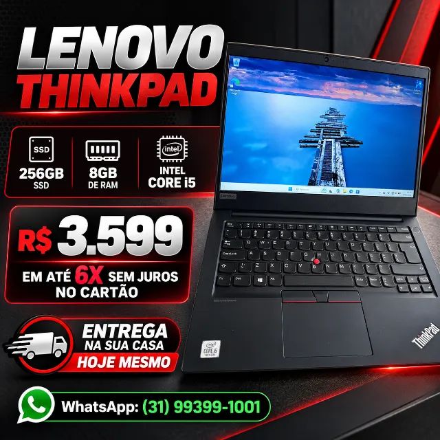 NOTEBOOK LENOVO THINKPAD - POTÊNCIA E DESEMPENHO!