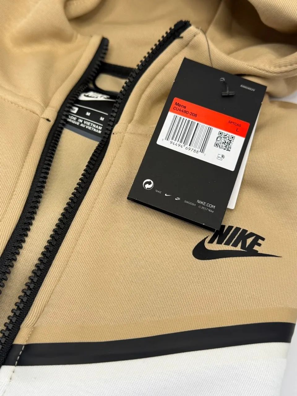 jaqueta nike tech fleece tamanho m Bege - Foto 5