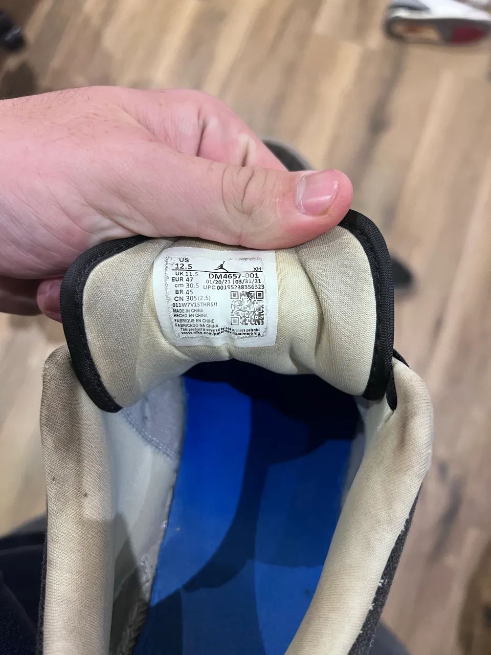Air jordan 1 cinza  - Foto 4