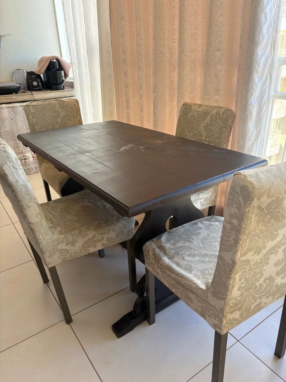 Mesa de 4 lugares madeira maciça  - Foto 2