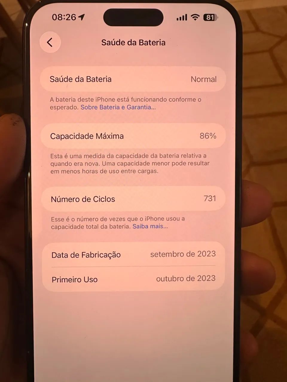 iPhone 15 pro Max 256gb detalhe  - Foto 4