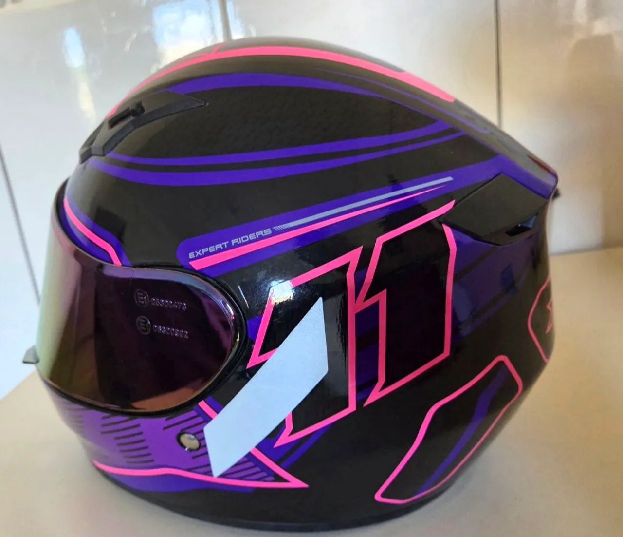 Capacete X11 Trust Pro Transit com Viseira Rosa Cristal - Peças