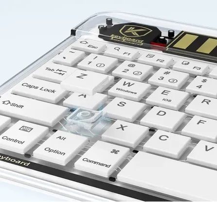 Produto NOVO e TESTADO - Kit Teclado/Mouse Bluetooth 5.3 RGB Transparente - Foto 4