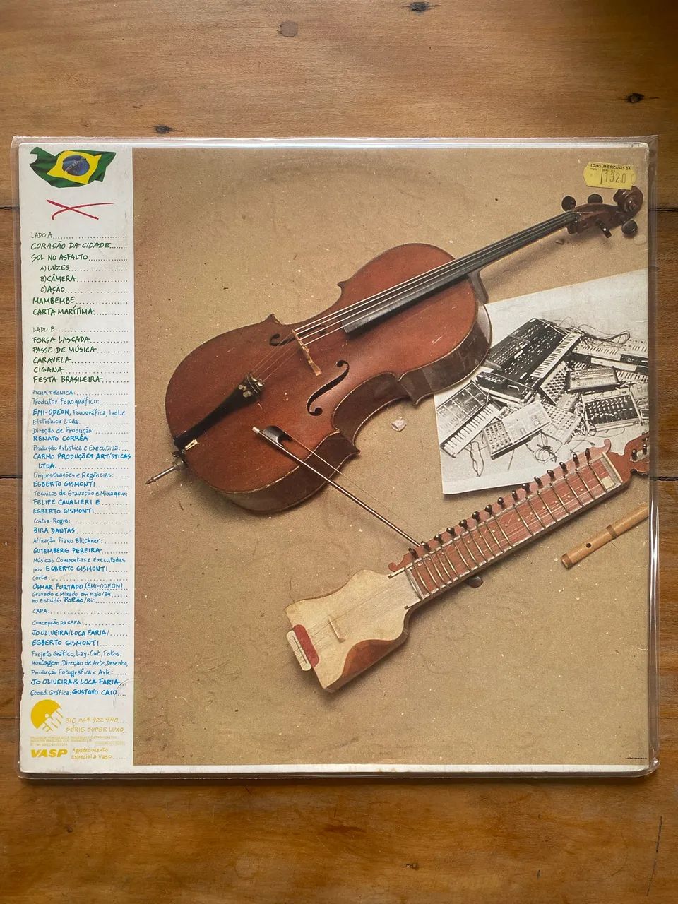 Disco de vinil (LP) Egberto Gismonti - 1984 - Foto 2