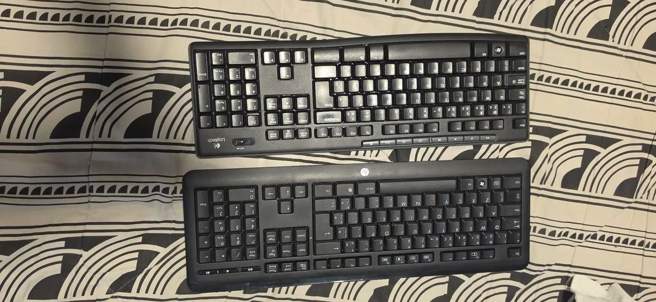 2 Teclados Bluetooth HP e Logitech sem USB - Foto 3