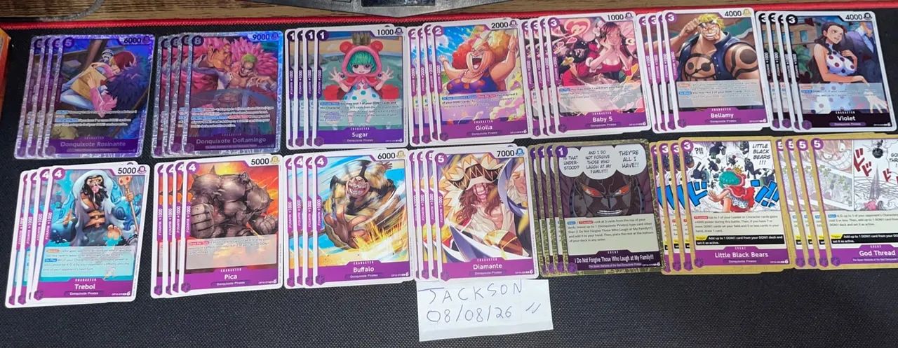 Deck Doflamingo Roxo + Pool completa One Piece TCG - Foto 4