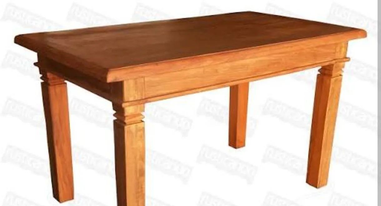 Vendo mesa de madeira com 2 cadeiras de alumínio 