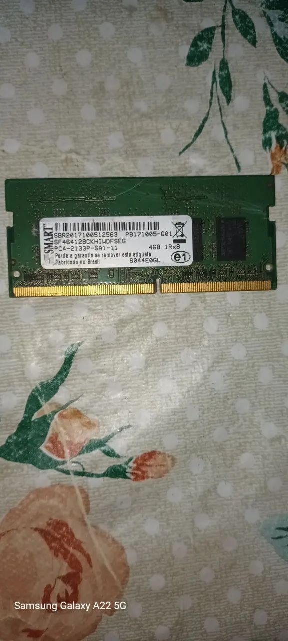 Memória ddr4 2133 MHz  4GB  notebook - Foto 2