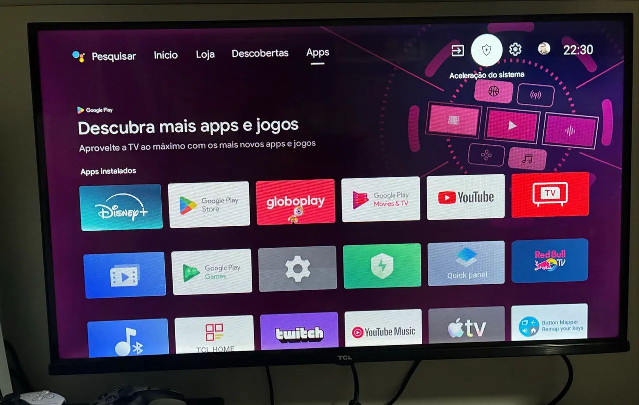 TCL Smart TV LED HD 32 - Android TV com Google Assistant e Wi-Fi.