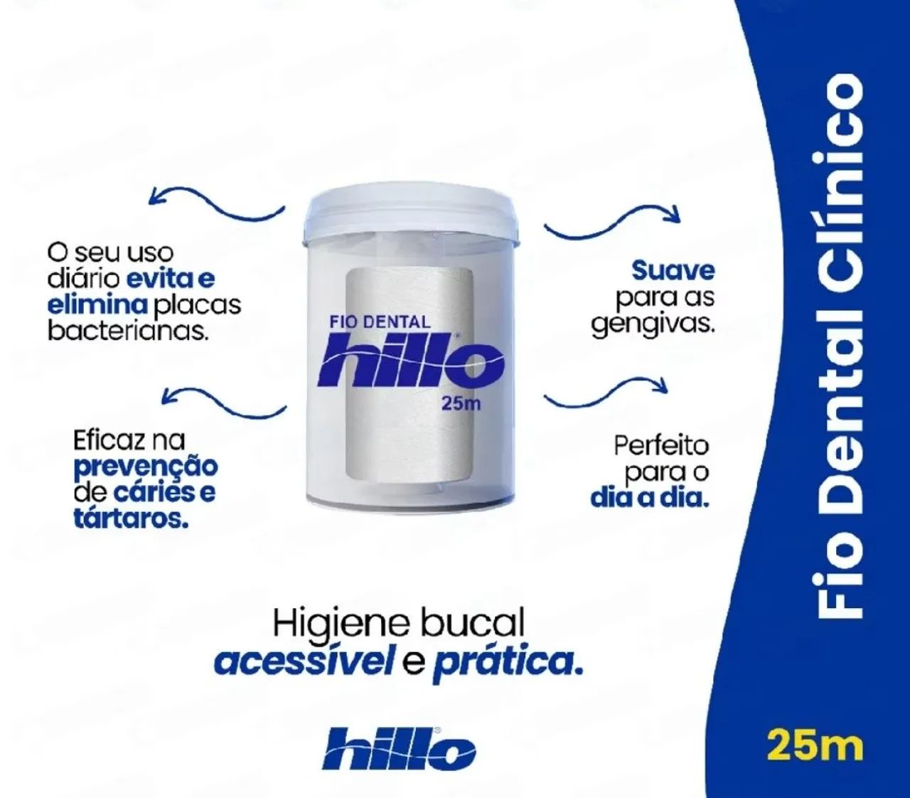 Fio dental 25 metros kit com 2 unidades  - Foto 3