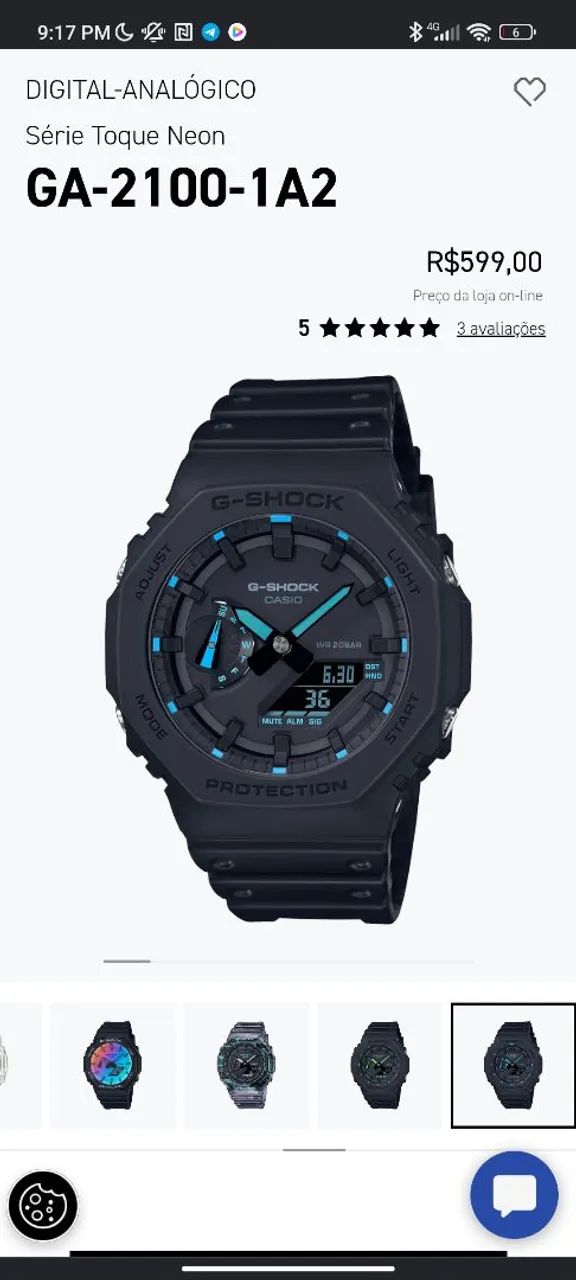 Vem nele Relógio Casio G-Shock GA-2100 1a2 novo   - Foto 3