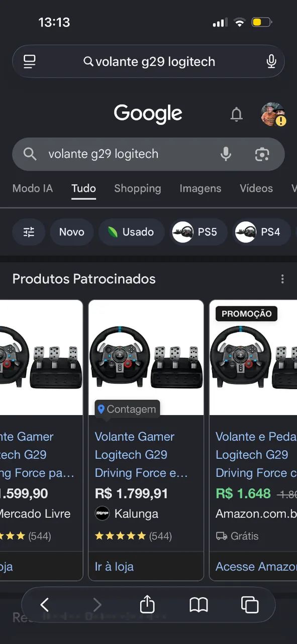 Volante G29 Longitech - Foto 3