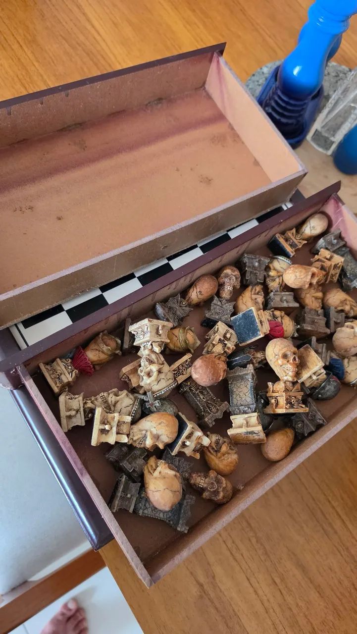 Jogo de Xadrez caveiras - Foto 2