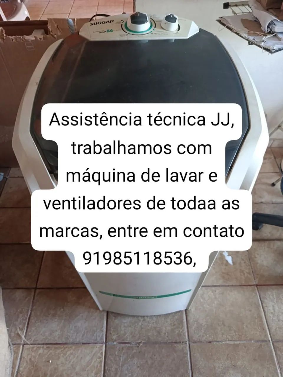 Manutenção de máquina de lavar 