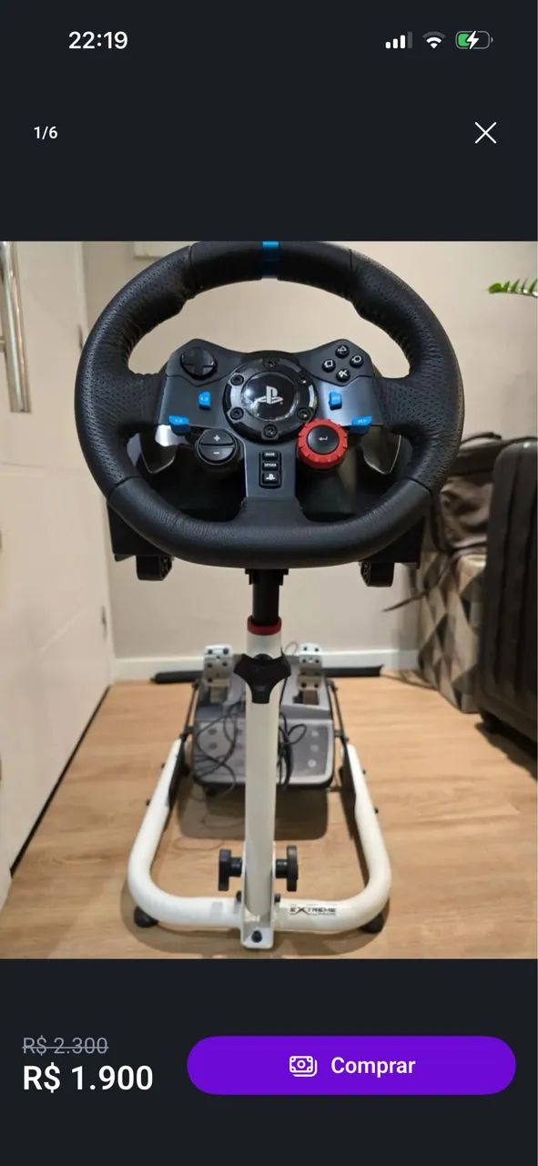 VOLANTE LOGITECH 29 PS4 PS5 CPU - Foto 4