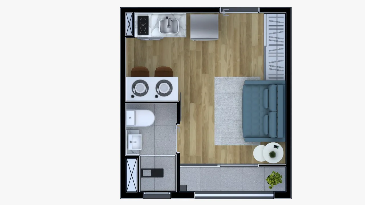 PLANTA 27m²