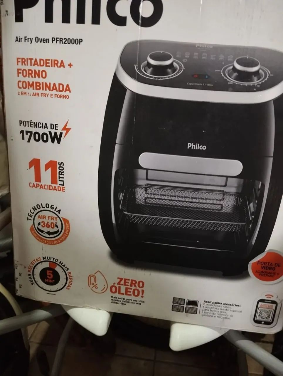 AirFray fritadeira + forno. 11 litros Philco. - Foto 2