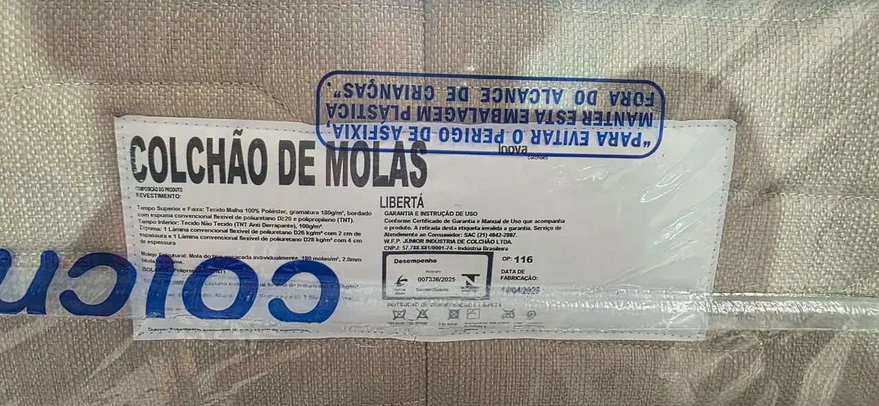 Colchão de molas ensacadas + cama box baú  - Foto 3