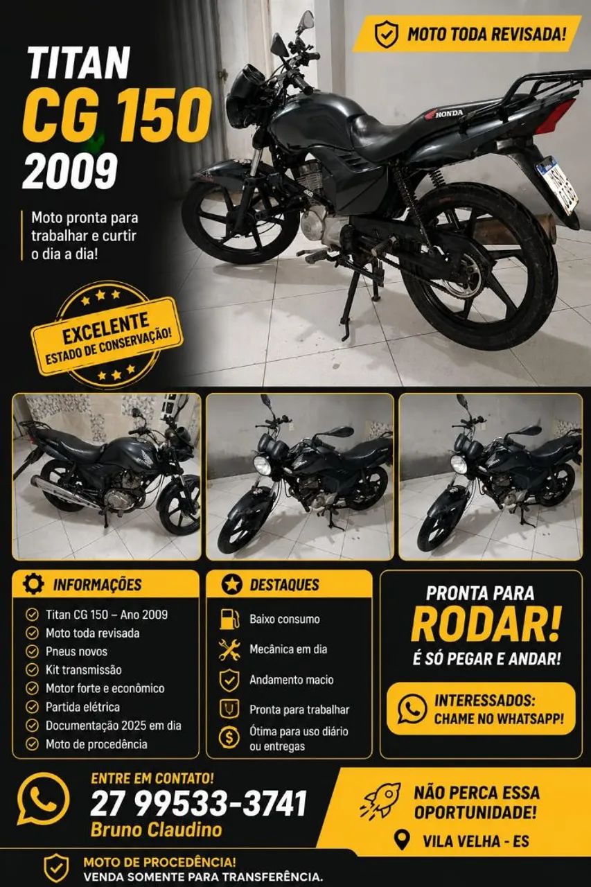 Vendo CG 150 impecável