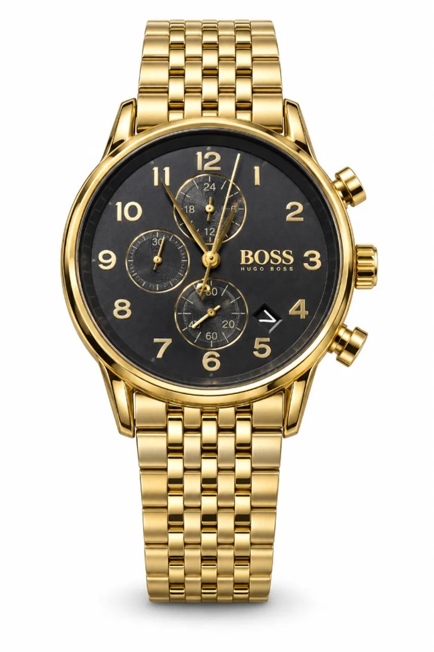 Relógio Masculino BOSS Navigator 1513531 44 mm Pulseira de Aço