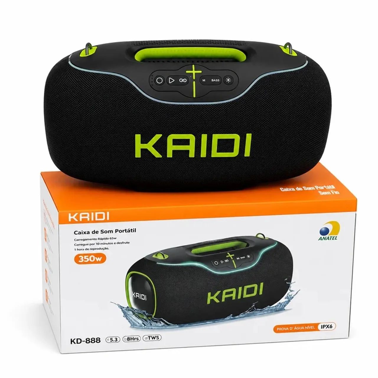 Caixa de som 350w KAIDI KD-888
