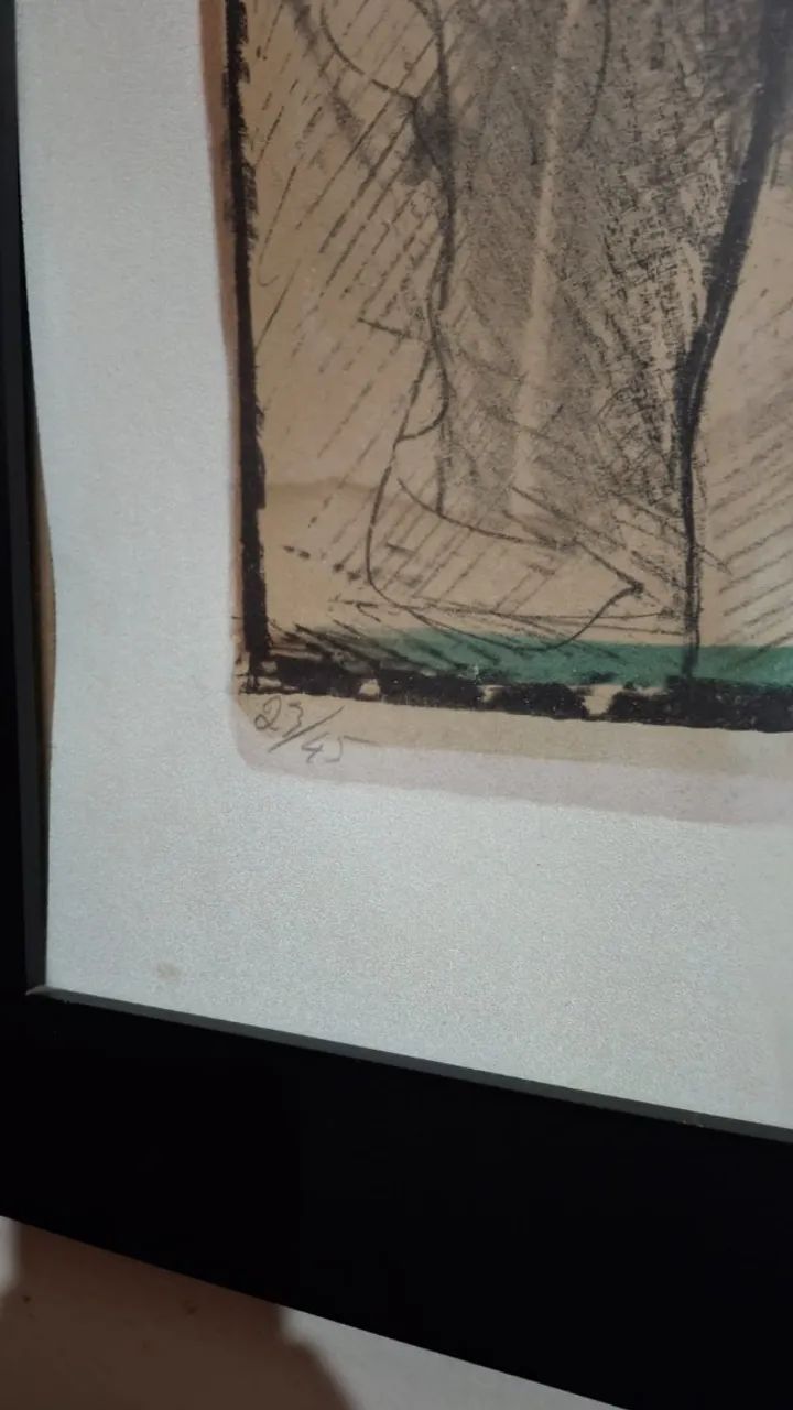 GRAVURA DE DAREL VALENÇA LINS - NU FEMININO - ASSINADA E NUMERADA  - Foto 3