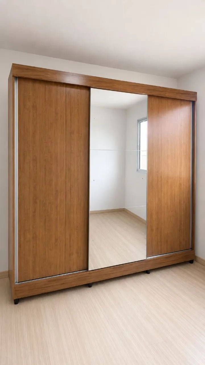 Guarda roupa Michigan Castanho MDF 