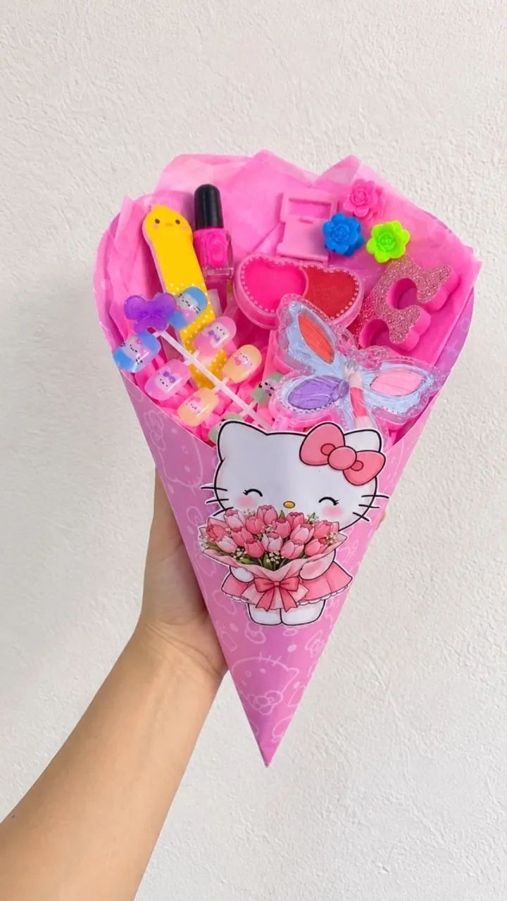 Presente Dia das Crian ças - Buquê Make Hello Kitty - Foto 2