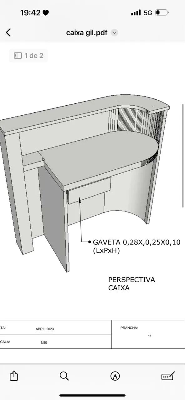 Balcão de Atendimento - Madeira planejado  - Foto 3