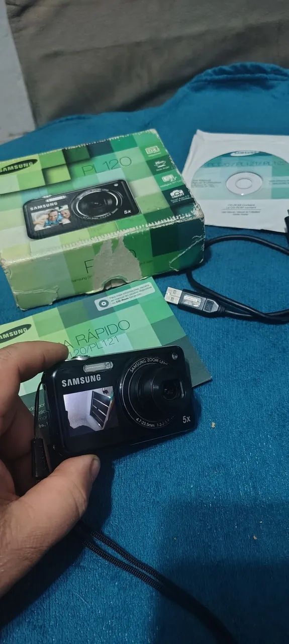 câmera top com 2 visor funcionando perfeitamente na caixa 