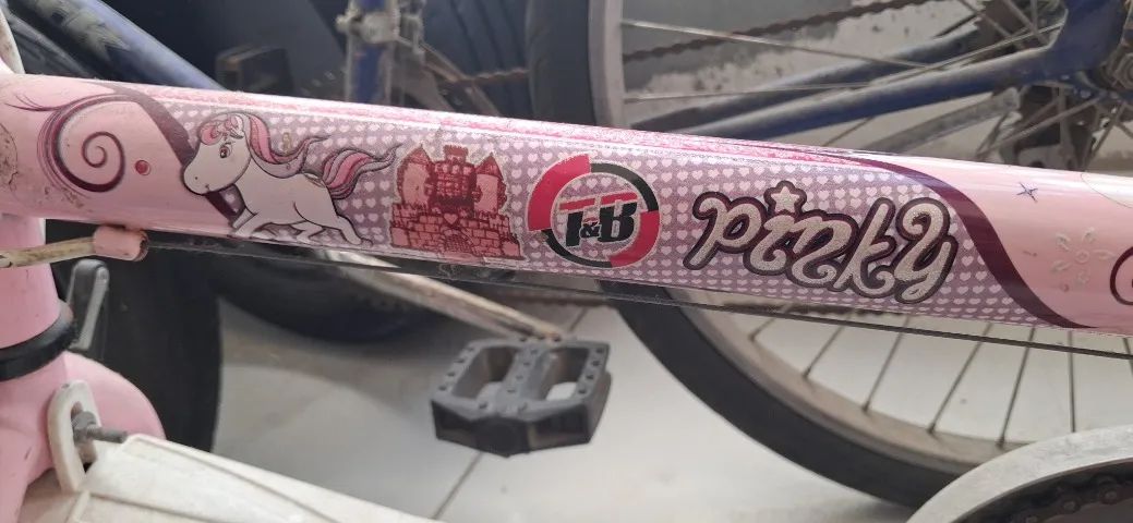 Bicicleta infantil aro 12 Rosa/Lilás 