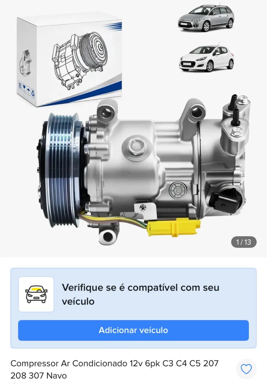 Compressor de ar-condicionado 6pk