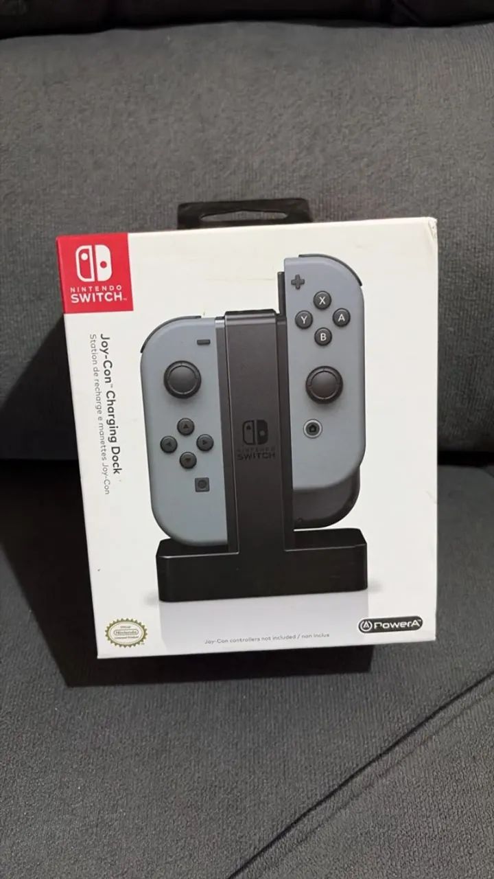 Joy Con Vermelho Switch + Base Carregadora Original - Foto 3