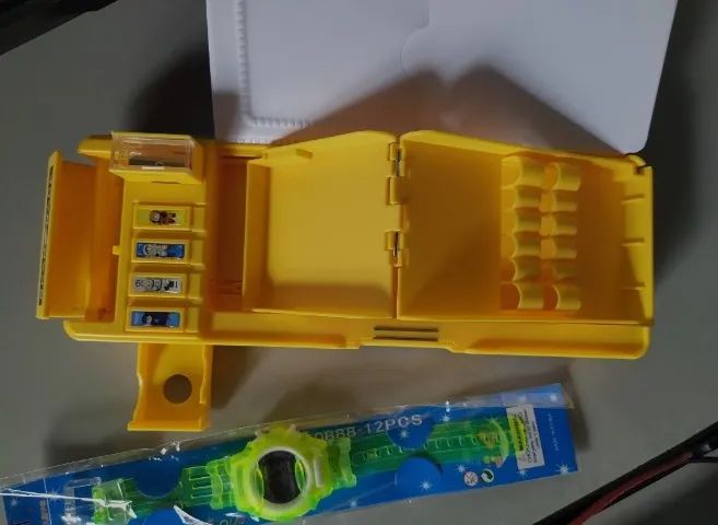 Estojo Dupla Face Hightech Compartimentos Importado - Foto 3
