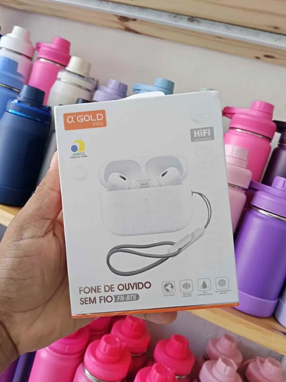 FONE SEM FIO BLUETOOTH ORIGINAL A GOLD