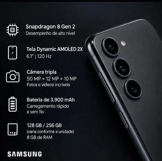 SAMSUNG GALAXY S23 - SEMINOVO - Foto 2