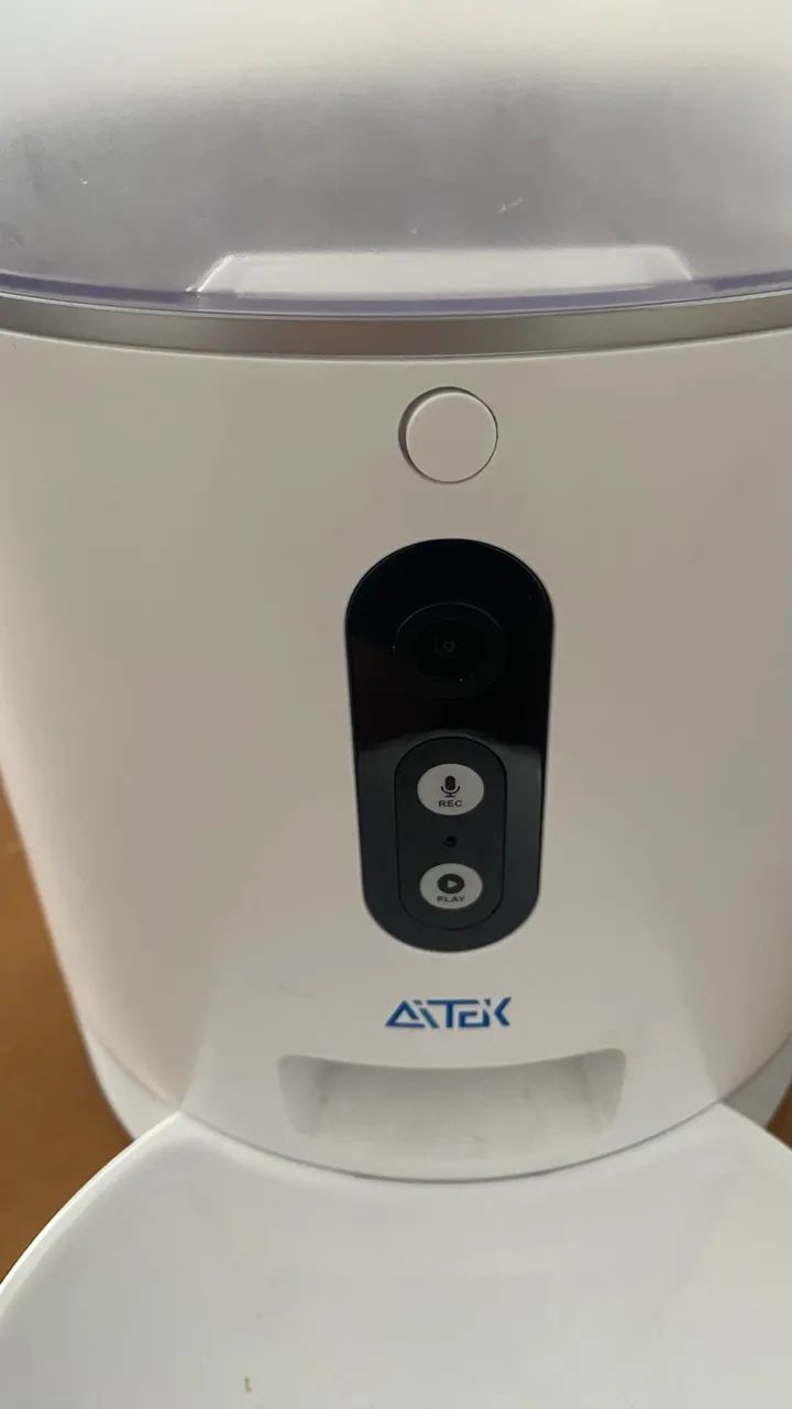 Comedouro Automático 4L pra cães e gatos com câmera e controle via app - Foto 2