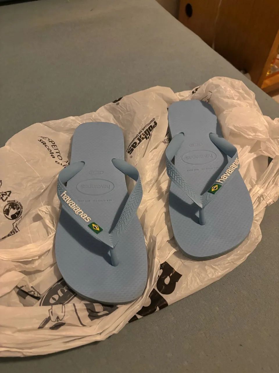 chinelo havaianas azul lavanda - Foto 2