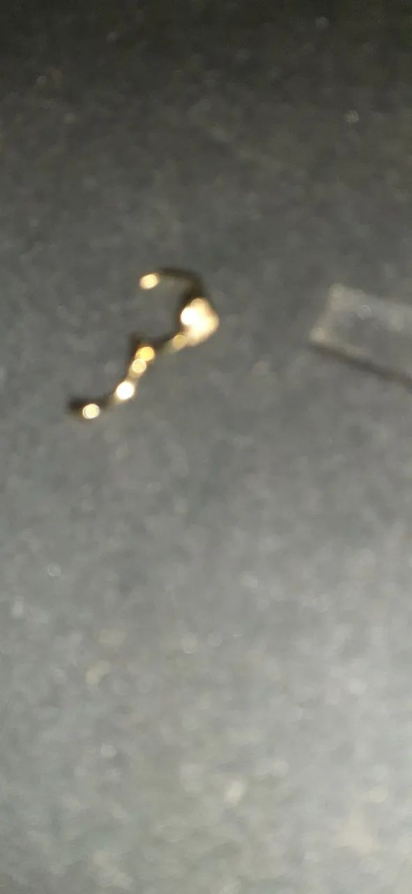 Pircing  de ouro,  cravejado com cristais.  - Foto 5