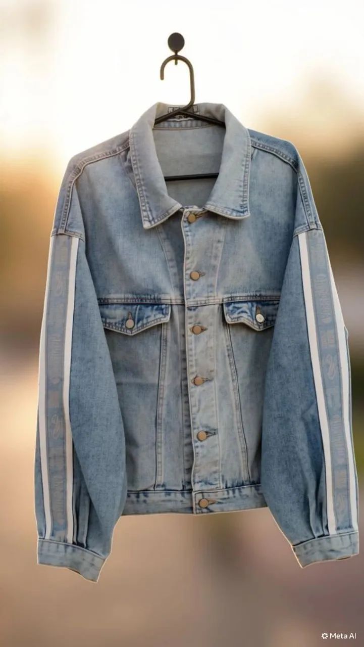 Jaqueta Jeans Antiqueda Vintage