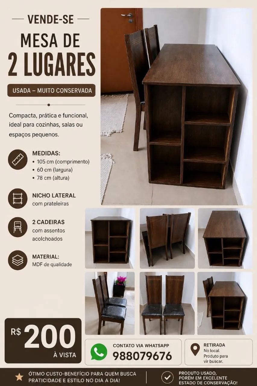 Mesa a venda