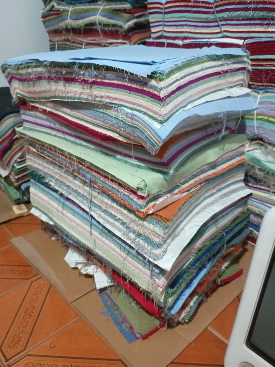 5 kg de Retalhos em linho de ótima qualidade - Foto 3