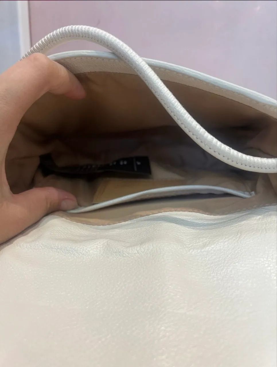 Bolsa em couro Jorge Bischoff - Off White  - Foto 5